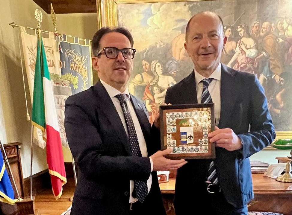 MANCINI RICEVE IL NUOVO QUESTORE DELLA CIOPPA