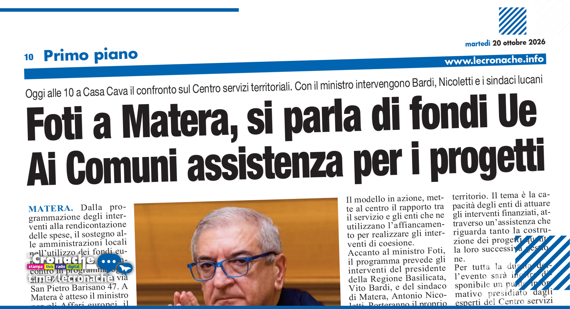 CENTRO SERVIZI TERRITORIALI, FOTI A MATERA