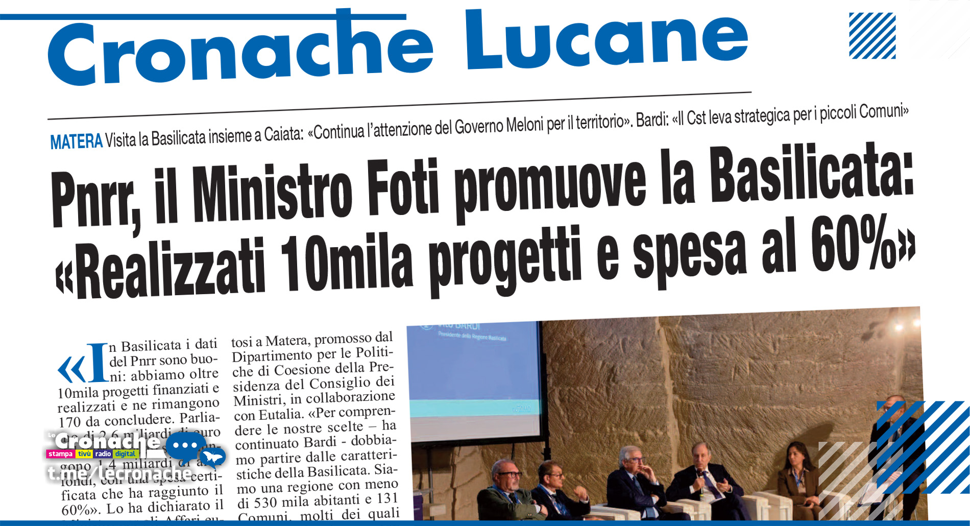 FOTI PROMUOVE LA BASILICATA