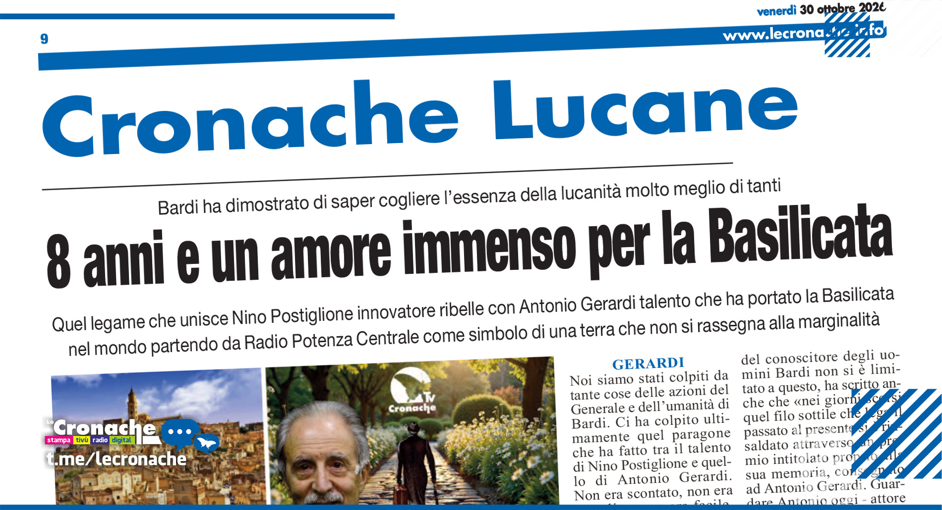8 ANNI E UN GRANDE AMORE PER LA BASILICATA